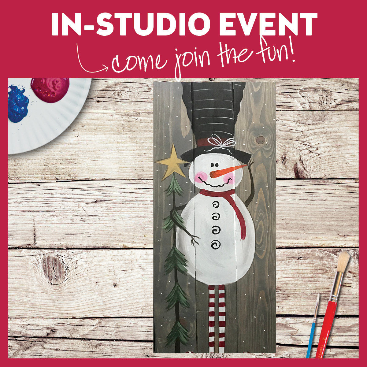 IN STUDIO WOOD BOARD CLASS!